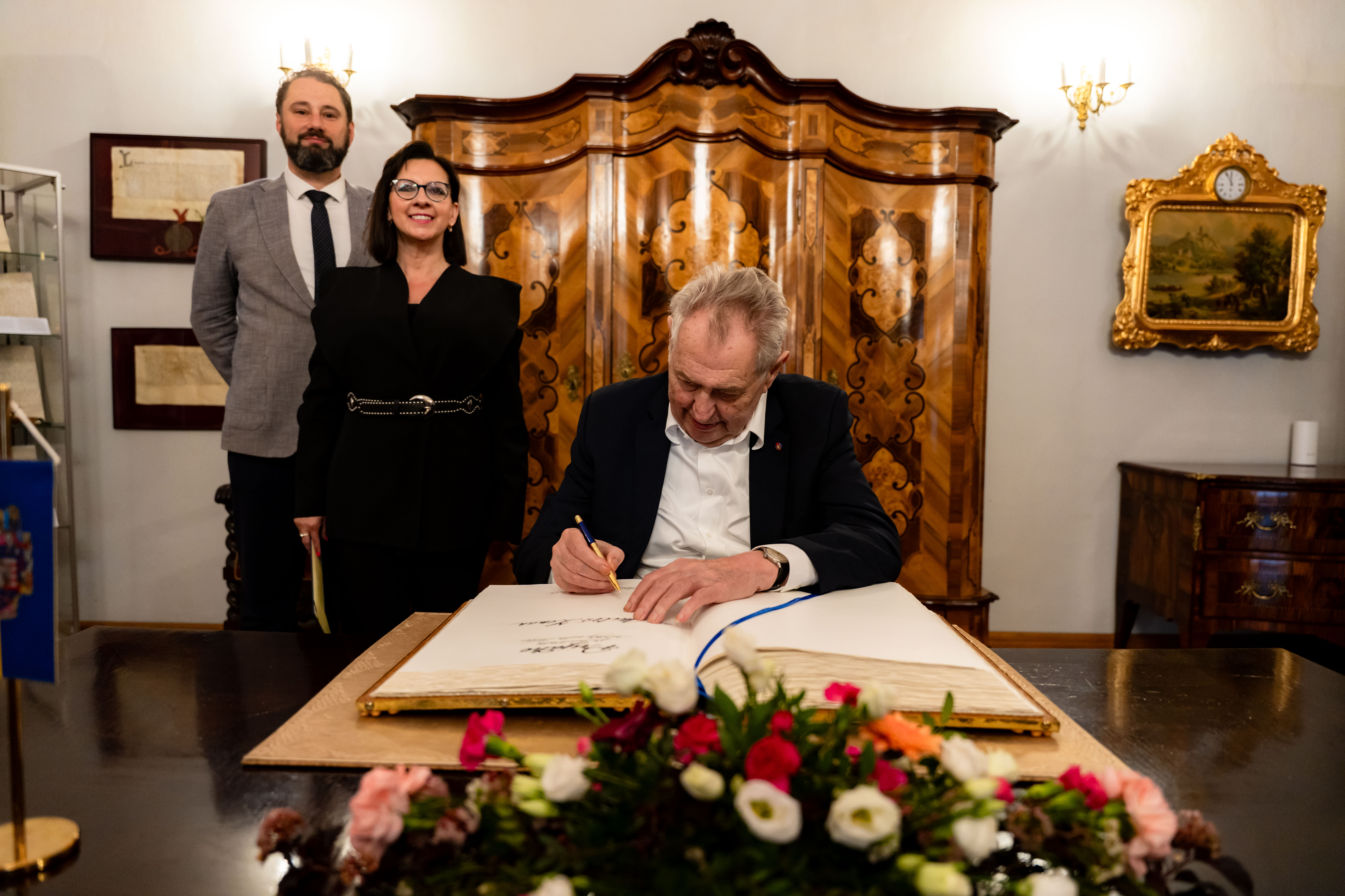 Prezident ZEMAN V Kosiciach so Schusterom -1-78